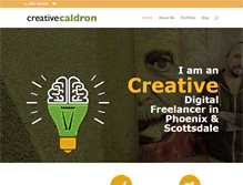 Tablet Screenshot of creativecaldron.com